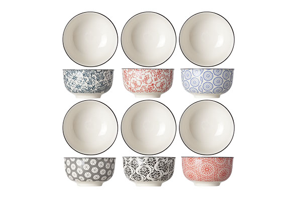 Delirio Bol 13xH7cm - Set 6 diff.couleurs